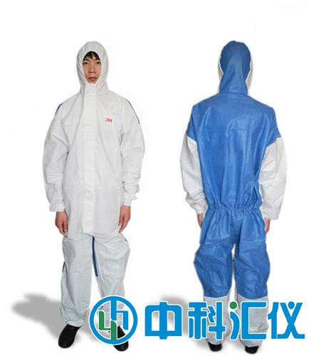 3M 4535 白色帶帽連體防護服( 藍色背部透氣設(shè)計)原4640升級