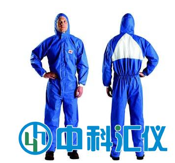 美國3M4530 藍色帶帽連體防護服