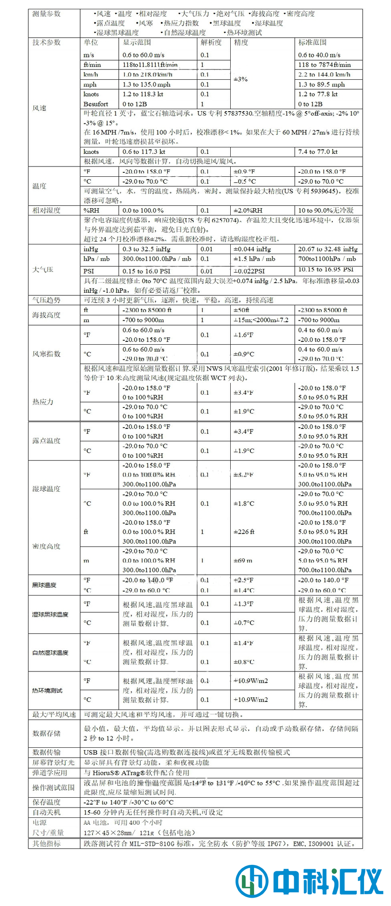 美國NK5400(Kestrel 5400)熱應力氣象儀技術參數(shù).png